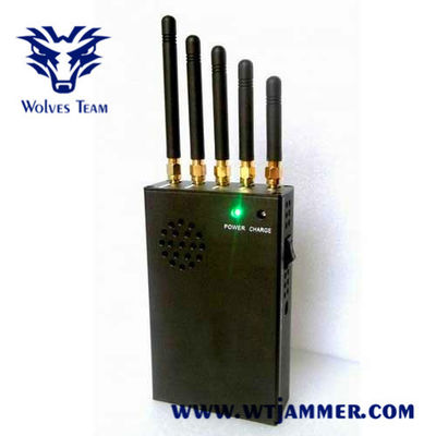 Handheld 20 Meters 3W Cell Phone Jamming Device