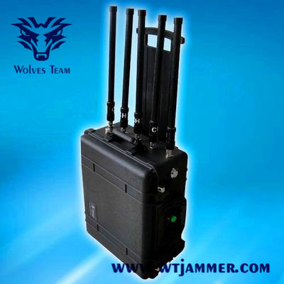 8 Bands Portable High Power 200W Military GSM GPS 3G 4G 5G WIFI Signal Jammer