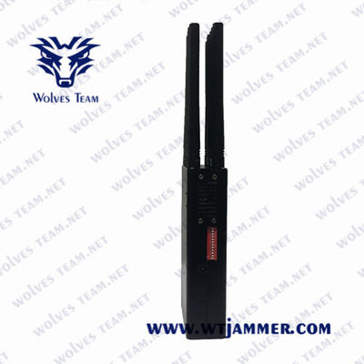 All Frequency 12 antennas 12W handheld cell phone jammer