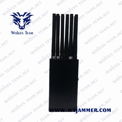 12 Bands CDMA UHF VHF 25m 12W Handheld Signal Jammer