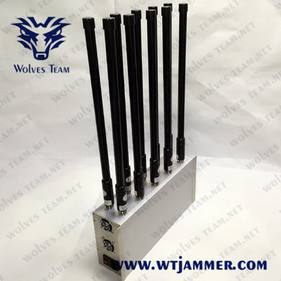 Full Frequency 8 Bands Wirelss 18W Mobile Phone Jammer