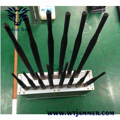 50W 14 Band Desktop Wi-Fi Lojack CDMA GSM Signal Jammer