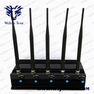 5 Antennas Cell Phone 40m 12W GPS Jammer
