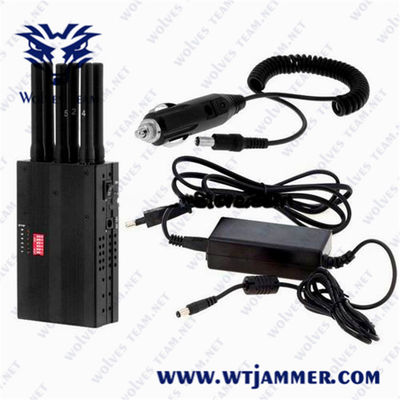 Portable 6 Bands 15M Handheld GPS Jammer