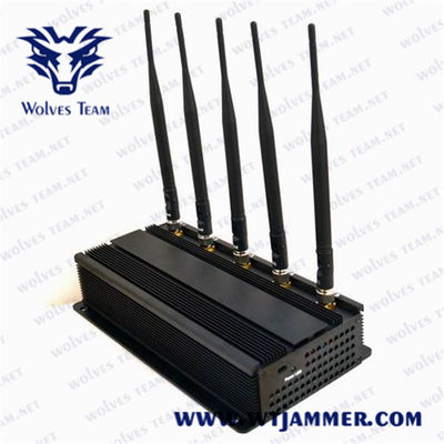 25 Meters 2.4G  4.9G 5.0G  5w Wifi Signal Jammer Device