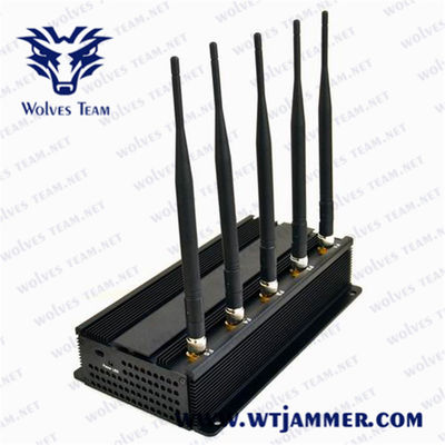 25 Meters 2.4G  4.9G 5.0G  5w Wifi Signal Jammer Device