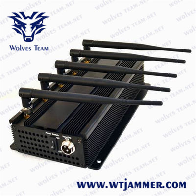 25 Meters 2.4G  4.9G 5.0G  5w Wifi Signal Jammer Device