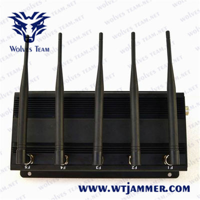 25 Meters 2.4G  4.9G 5.0G  5w Wifi Signal Jammer Device