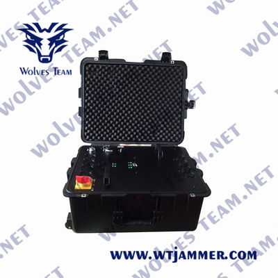 Adjustable 500m 1200W Outdoor Signal Jammer For Military Units