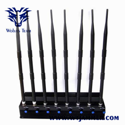 Multi-functional 8 Bands Adjustable Powerful Multi-functional 3G 4G Phone Blocker GPS WiFi ( 4G LTE / Wimax)