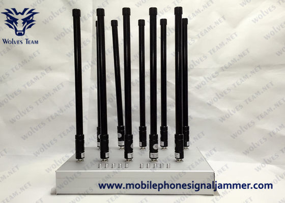 8 Bands Cell Phone Blocking Device Stable Performance 3G 4GLTE 4GWimax GPS Jammer