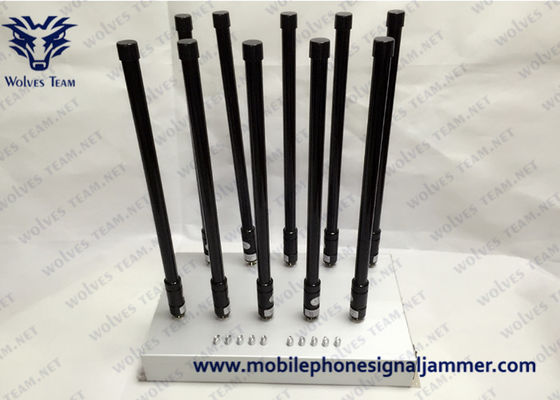 8 Bands Cell Phone Blocking Device Stable Performance 3G 4GLTE 4GWimax GPS Jammer