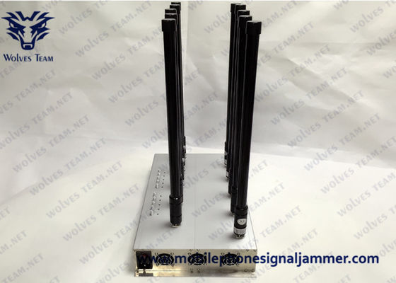 8 Bands Cell Phone Blocking Device Stable Performance 3G 4GLTE 4GWimax GPS Jammer