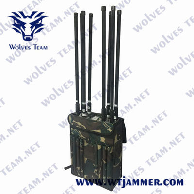 40W 50m GSM DCS 3G 4GLTE Backpack Signal Jammer