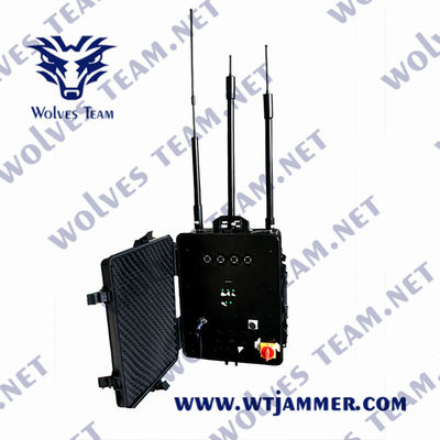 WIFI5.8G GPS High Power Cell Phone Signal Jammer Drone Uav Signal Prison Waterproof Outdoor Jammer