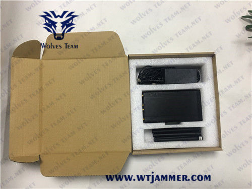 Portable WiFi2.4g GPSL1 GSM 30m 8W Handheld Signal Jammer