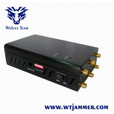 Remote Control 12W GPS L1/L2/L5 Lojack Mobile Phone Jammer