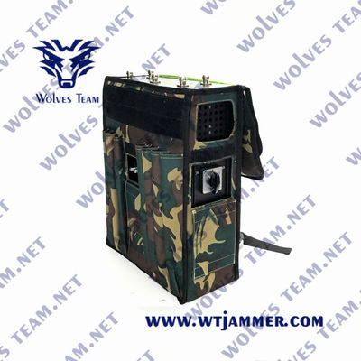 High Power Manpack Multiband RF signal All Cell Phone jammer