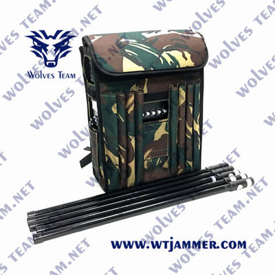 90W Military Durable High Power GPS WIFI5.8G Drone Signal Backpack Jammer