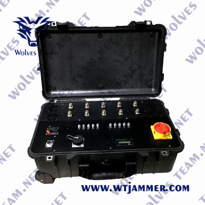 Six Bands 2500m GPSL1 Anti Drone Jammers For Prisons
