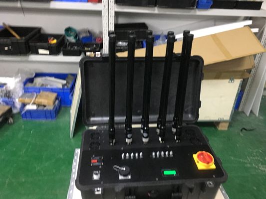 Buil T -In Fan 6 Bands 600W Drone Communication Jammer