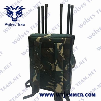 6 Bands 100 Meters 80W RF Manpack Jammer For Military Units