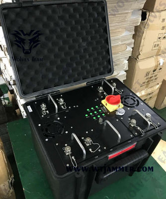 Military 20 - 6000 MHz Vehicle Bomb Jammer Portable Cell Phone RF Signal Jammer