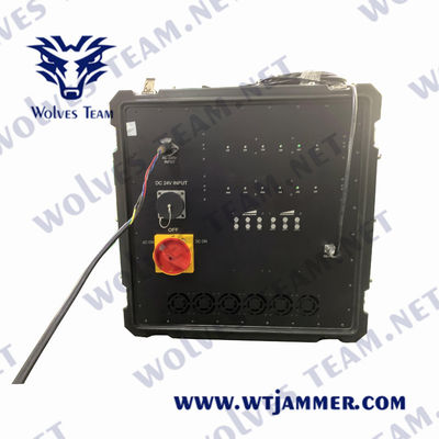 Portable Cell Phone RF Signal Jammer High Power Vehicle Bomb Jammer With DDS Convoy Jamming System