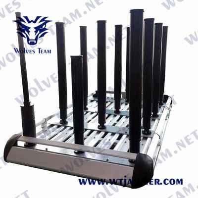LED Display 330W 800 Meters RF Cell Phone Signal Jammer