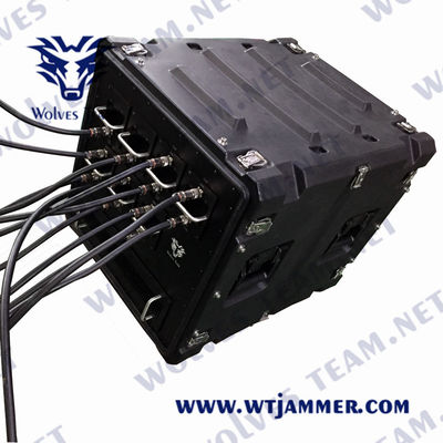 LED Display 330W 800 Meters RF Cell Phone Signal Jammer