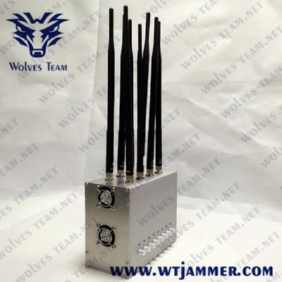 8 Bands GSM CDMA Desktop Signal Jammer GPS 3G 4G 16W