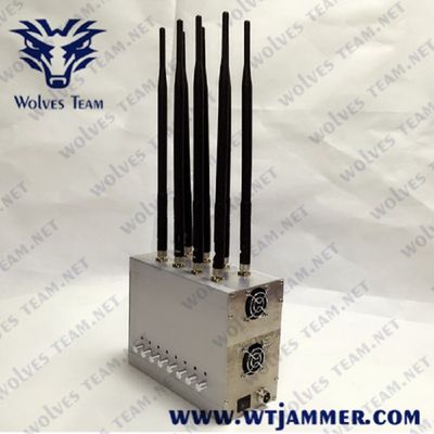 8 Bands GSM CDMA Desktop Signal Jammer GPS 3G 4G 16W