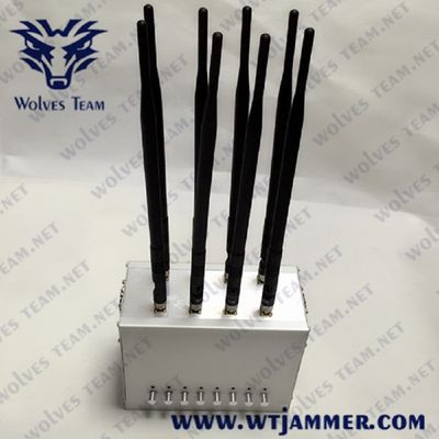 8 Bands GSM CDMA Desktop Signal Jammer GPS 3G 4G 16W