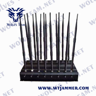 18 Bands Lojack 48W 5.2G 5.8G 5G All Cell Phone Signal Jammer