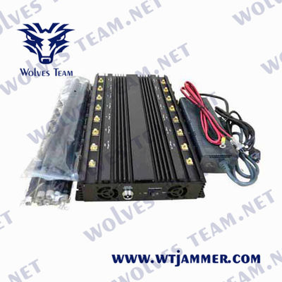 18 Bands Lojack 48W 5.2G 5.8G 5G All Cell Phone Signal Jammer