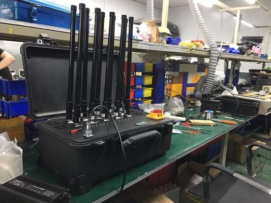 EIRP 15W GSM 3G 4G 5G Mobile Signal Jammer 100m Handheld