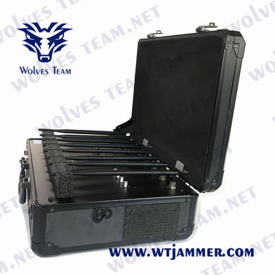 EIRP 15W GSM 3G 4G 5G Mobile Signal Jammer 100m Handheld