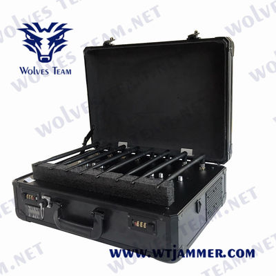 8 Channels CDMA 120W Mobile Phone Signal Jammer 5dBi Antenna