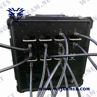 Waterproof 6000Mhz 330W Vehicle Bomb Jammer RF Cell Phone Signal Jammer