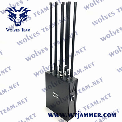 High Power Manpack Multiband RF signal All Cell Phone jammer