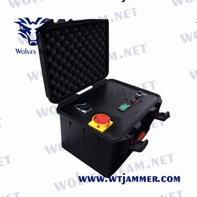 95AH 28VDC Outdoor Signal Jammer 3G 4G 2.4g 5.8g 2500WH CDMA GSM