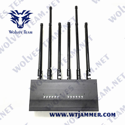 12 Channels 50m 36W Mobile Phone Signal Jammer GSM 3G WIFI 5.8G