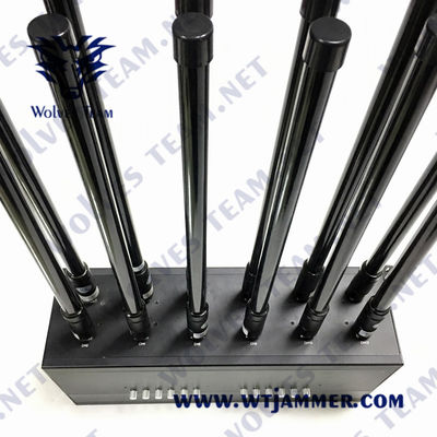 12 Channels 50m 36W Mobile Phone Signal Jammer GSM 3G WIFI 5.8G
