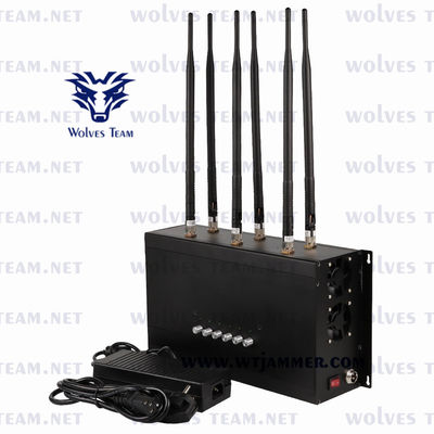 GSM CDMA DCS PCS 35W Mobile Phone Signal Jammer 3G 4G LTE 4G WIMAX