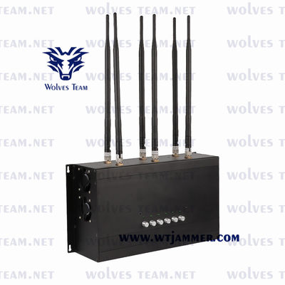 GSM CDMA DCS PCS 35W Mobile Phone Signal Jammer 3G 4G LTE 4G WIMAX
