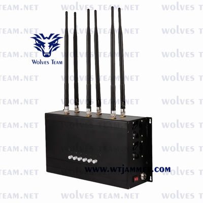 GSM CDMA DCS PCS 35W Mobile Phone Signal Jammer 3G 4G LTE 4G WIMAX