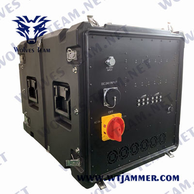 330W 6000Mhz Waterproof IED Bomb Jammer 800m Military Vehicle Bomb Jammer