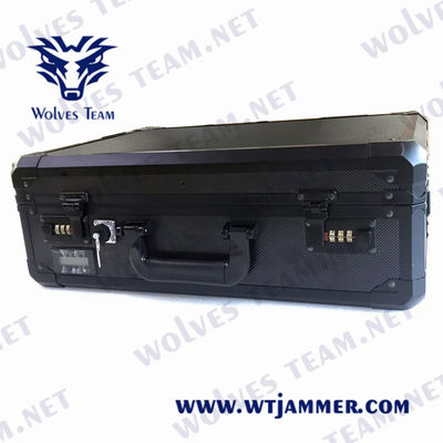 EIRP 15W Portable Signal Jammer 150m GSM 3G 4G 5G Handbag 15Kg