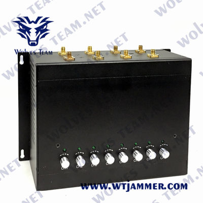 8 Channels 240VAC WiFi LoJack Jammer 50m UHF VHF  3G 4G 5G GPS