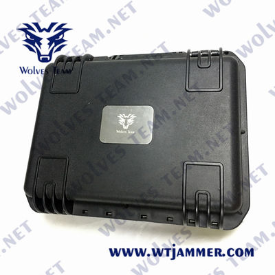 25W Suitcase Uav Anti Drone Jammers WIFI 2.4G 5.8G GPS Drone Scrambler
